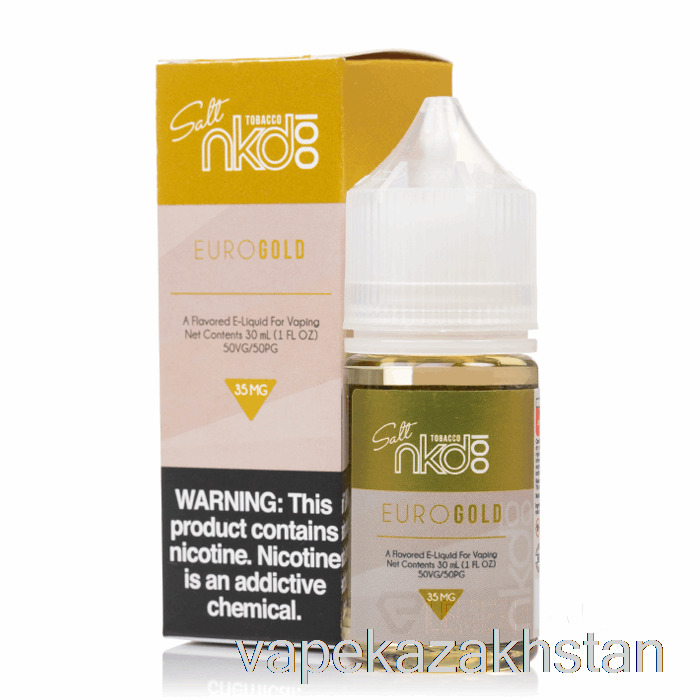 Vape Disposable Euro Gold - NKD 100 Salt E-Liquid - 30mL 35mg